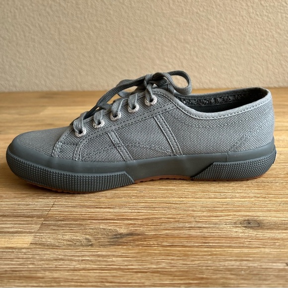 Superga 2750 Cotu Classic Sneakers Grey Size US Women 6.5 US Men 5 Lace Up Shoe - Picture 6 of 12